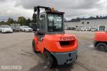 Toyota 02-7FD45 motvektstruck, spreder, sideskift, friløft