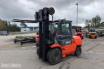 Toyota 02-7FD45 motvektstruck, spreder, sideskift, friløft