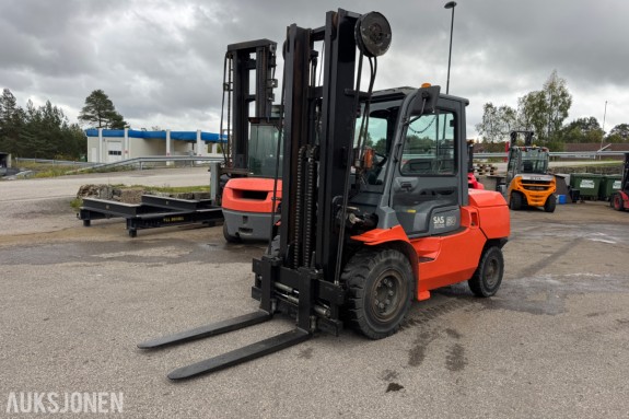 Toyota 02-7FD45 motvektstruck, spreder, sideskift, friløft