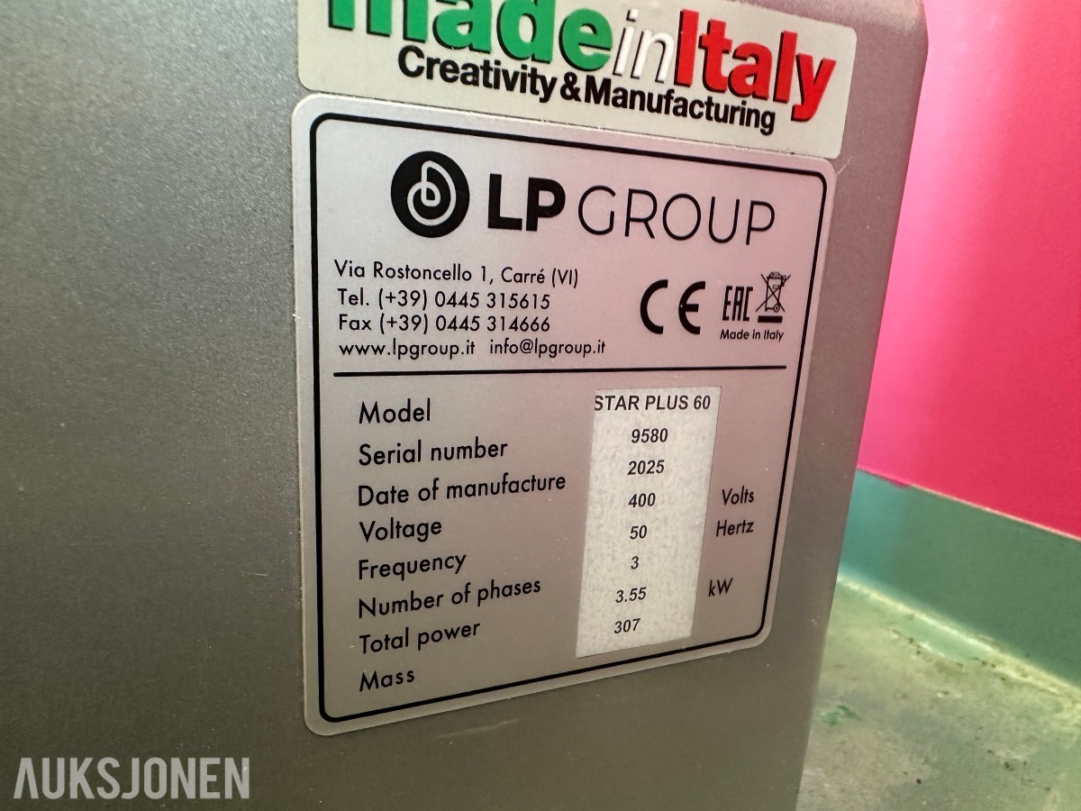 2025 LP Group Star Plus 60 | Spiraleltemaskin | 400V