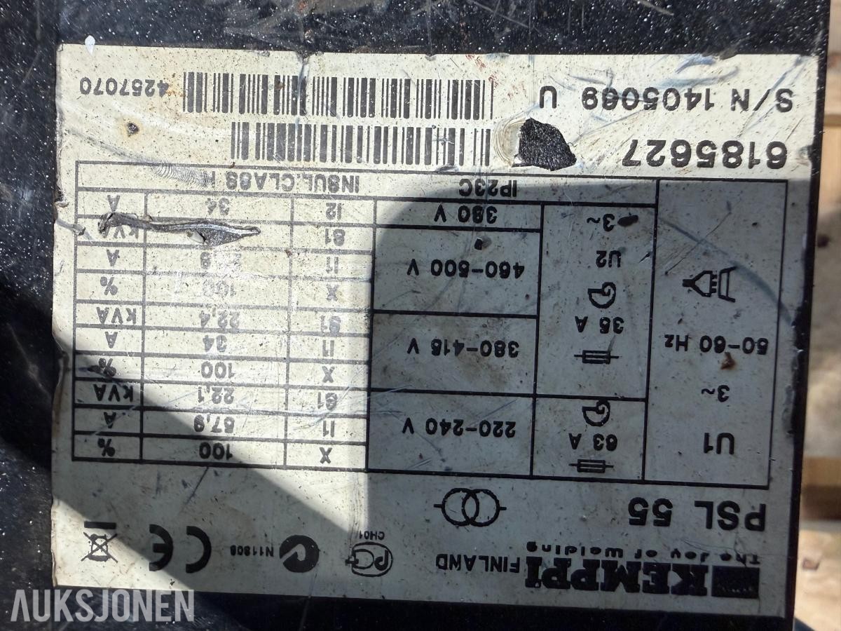 Kemppi PSL55 Trafo 230v/400v