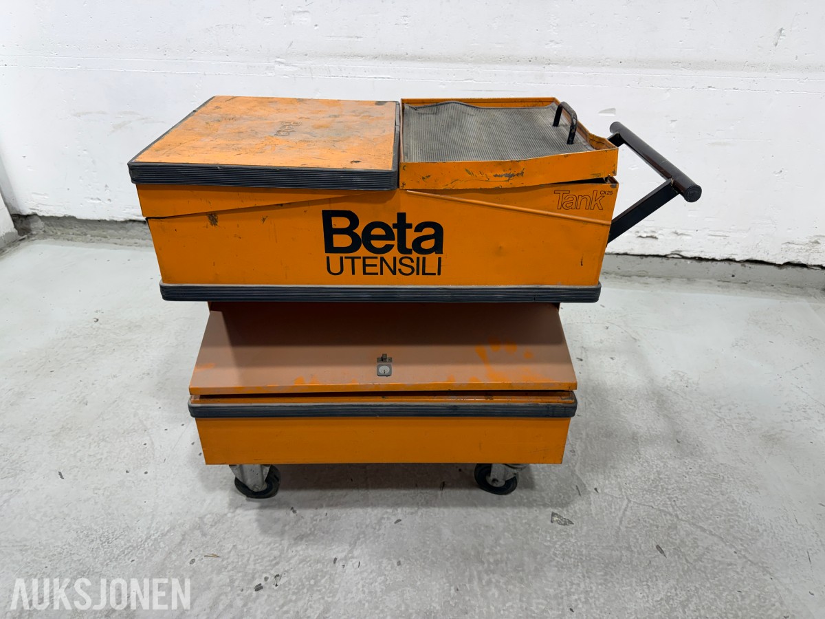 Beta Utensili Tank verktøyvogn med håndverktøy