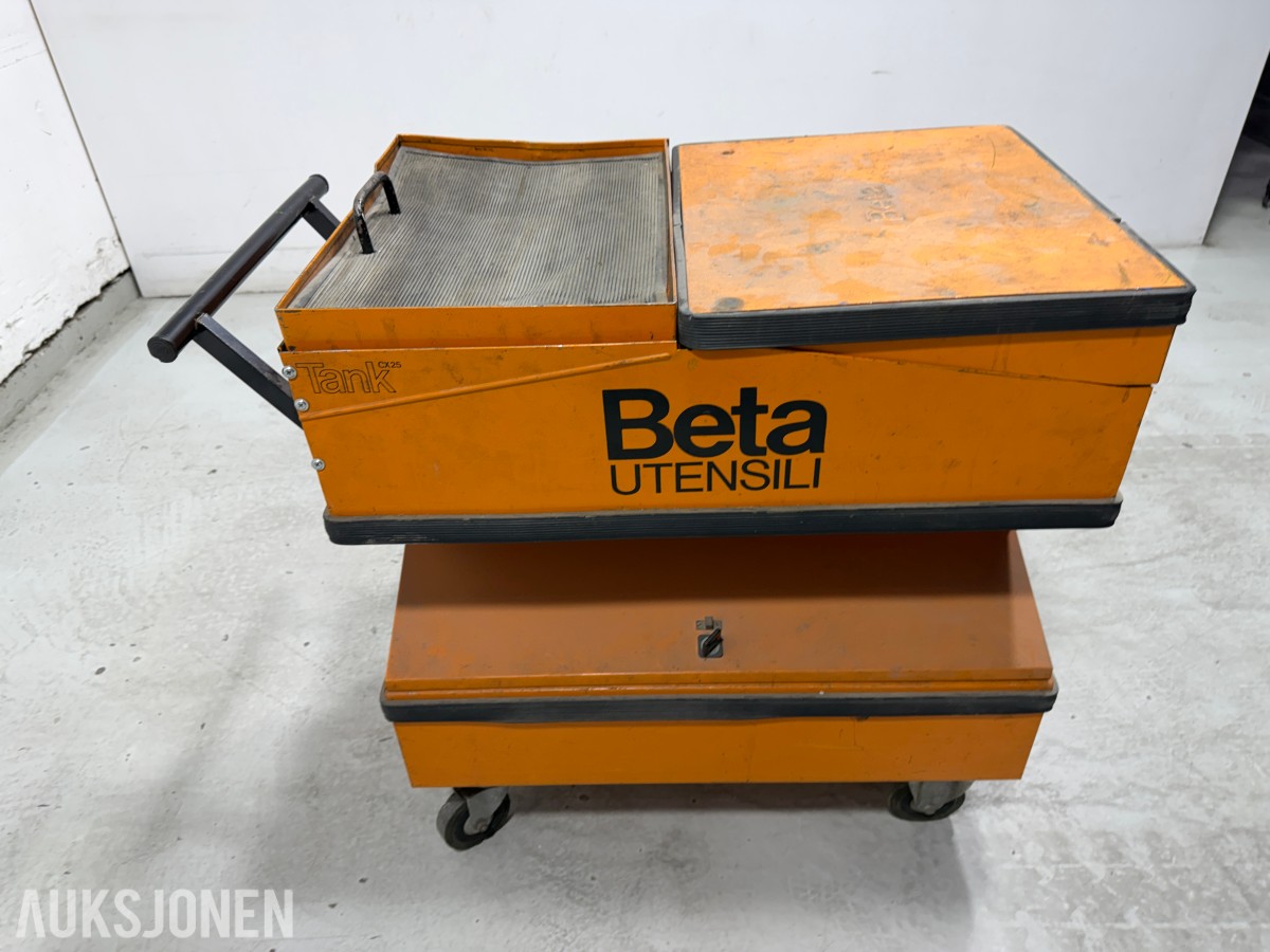 Beta Utensili Tank verktøyvogn med håndverktøy