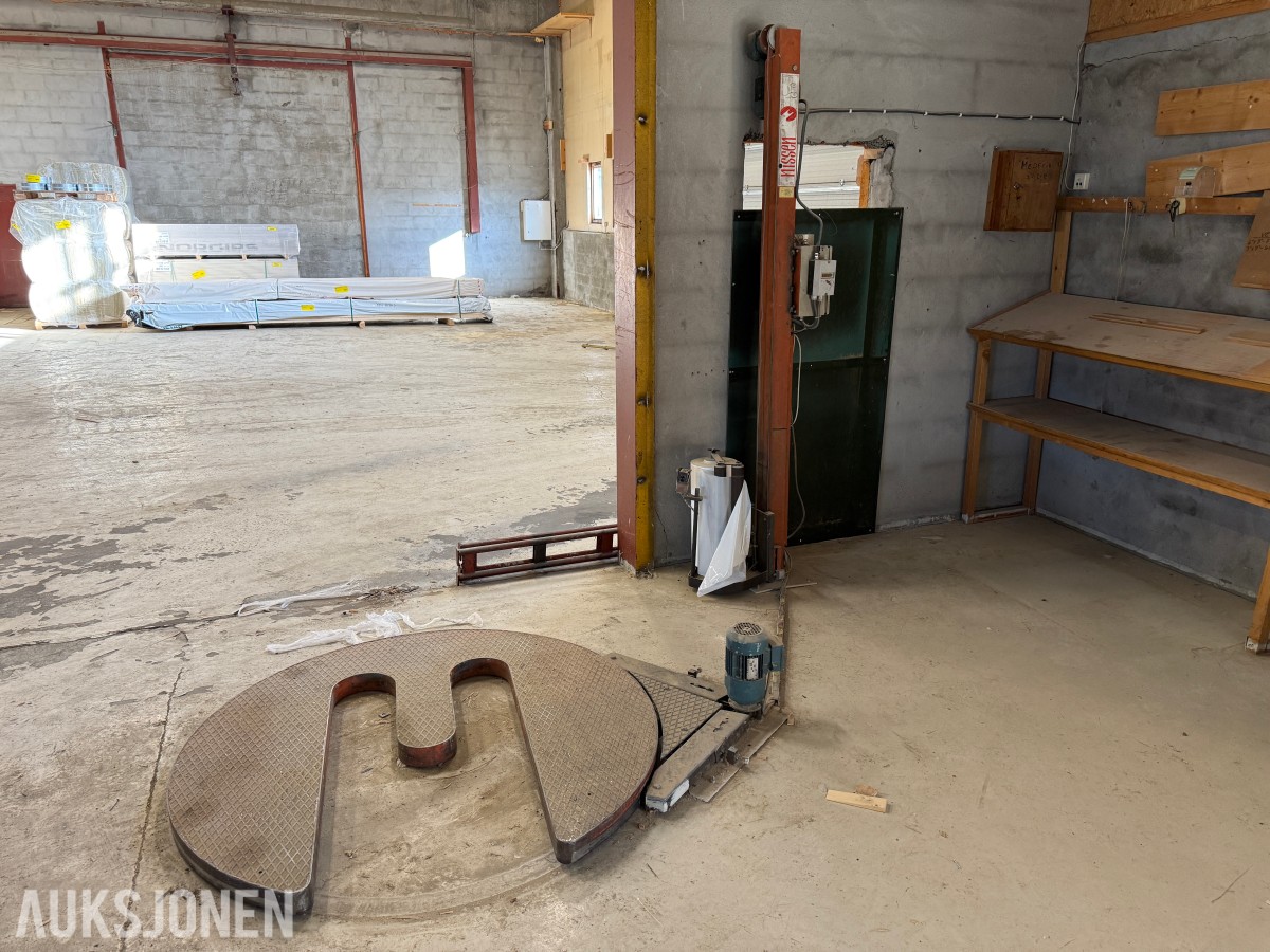 Nissen pallepakker med dreieskive og filmholder