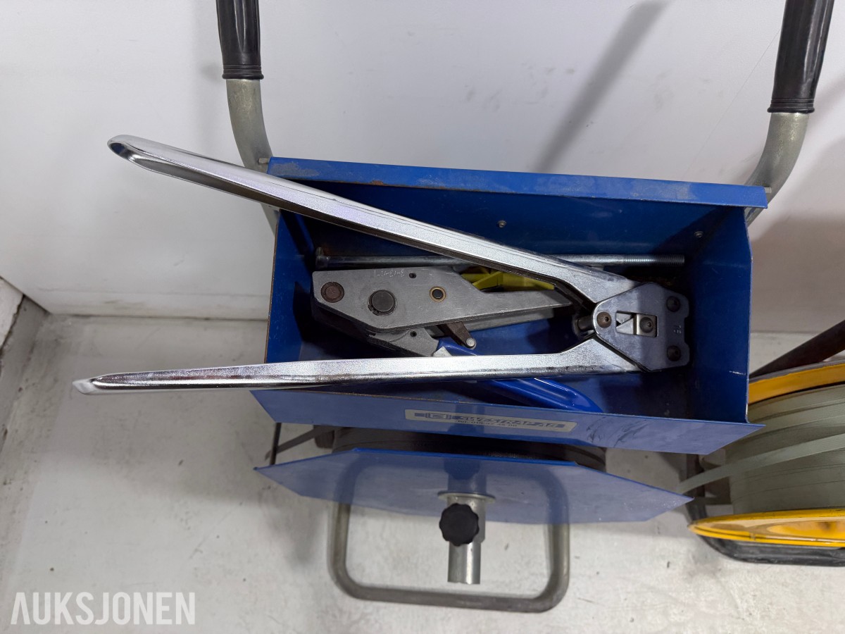 3 stk båndvogn / stroppemaskiner for emballering