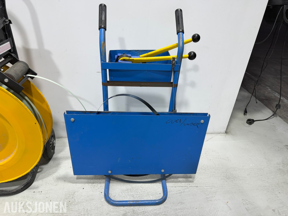 3 stk båndvogn / stroppemaskiner for emballering