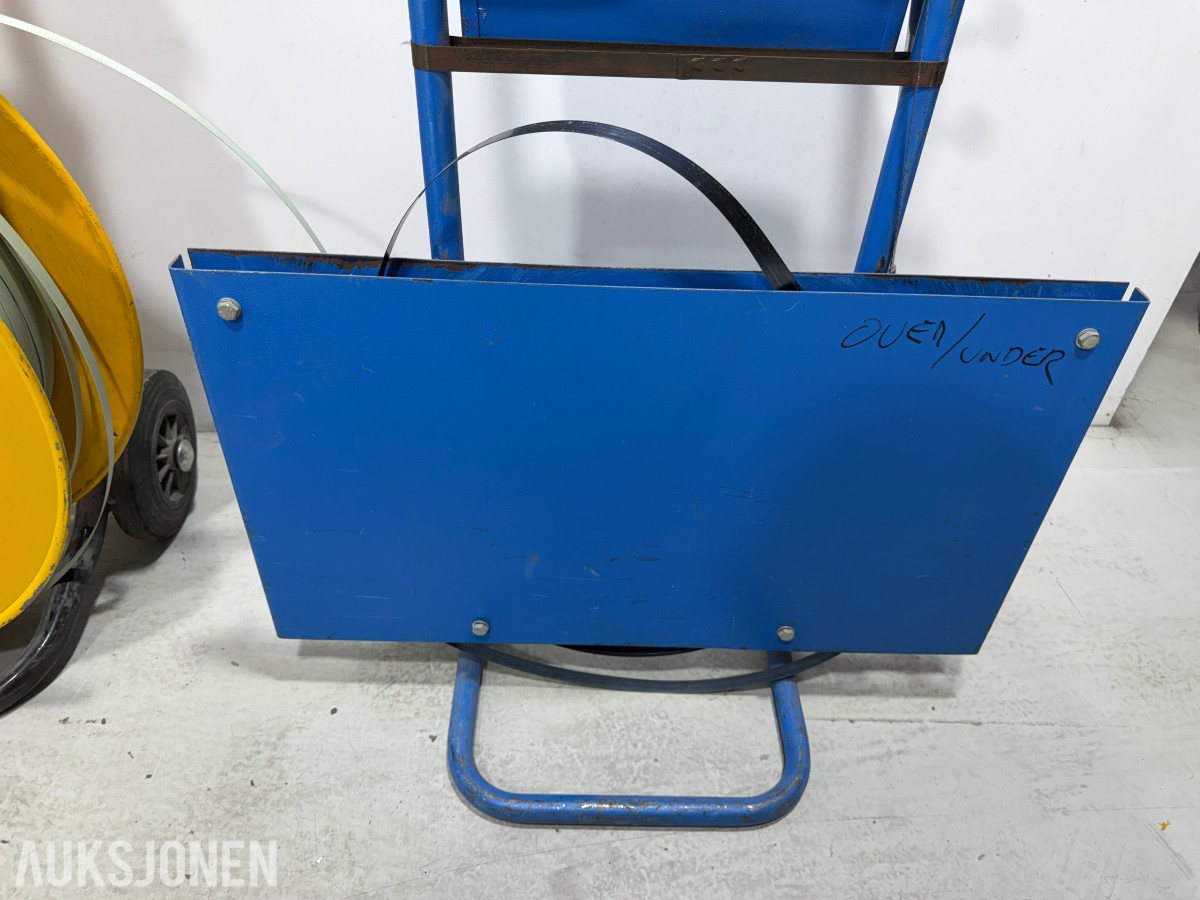 3 stk båndvogn / stroppemaskiner for emballering