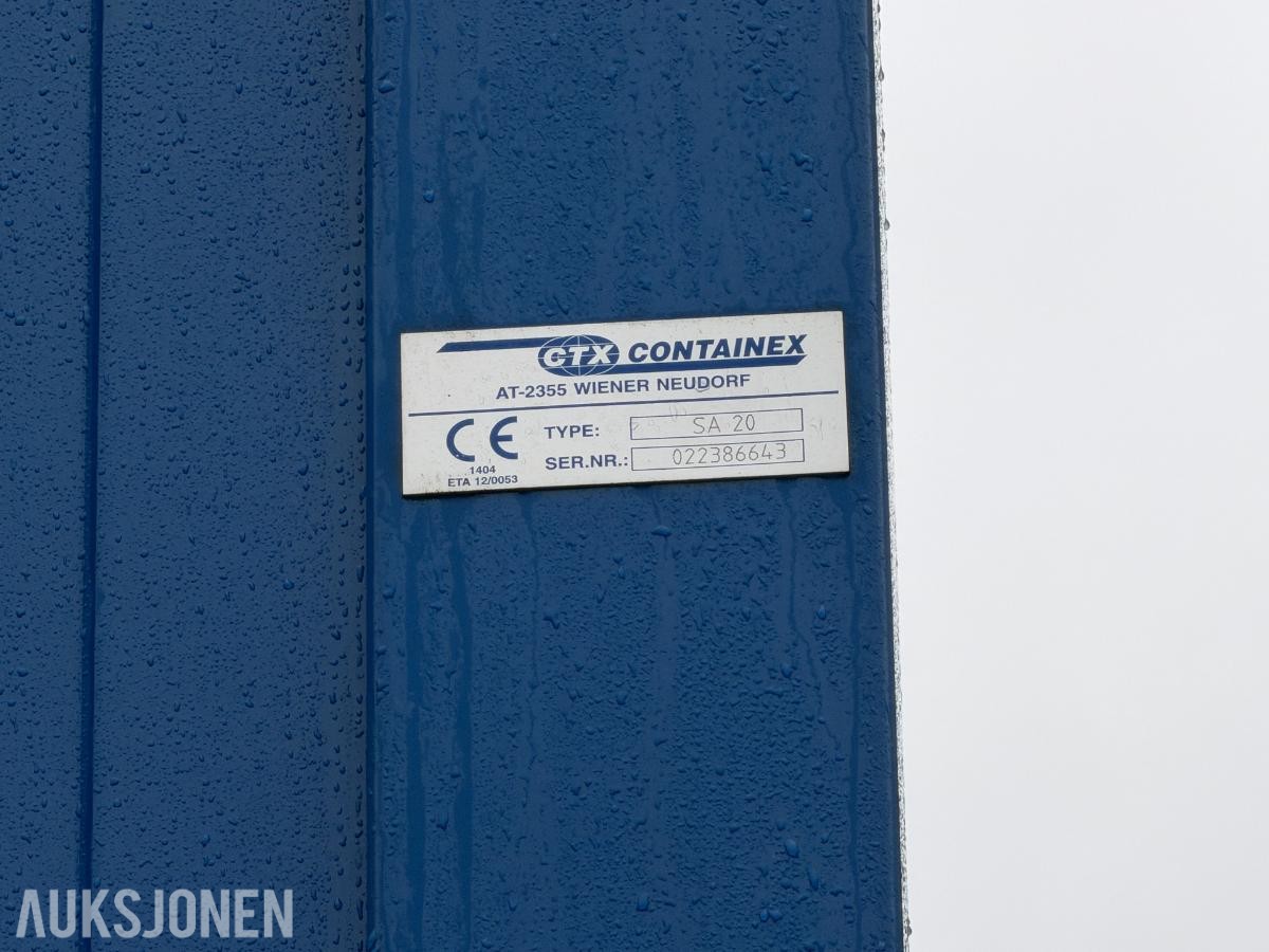 Containex skiftebrakke - Garderobebrakke