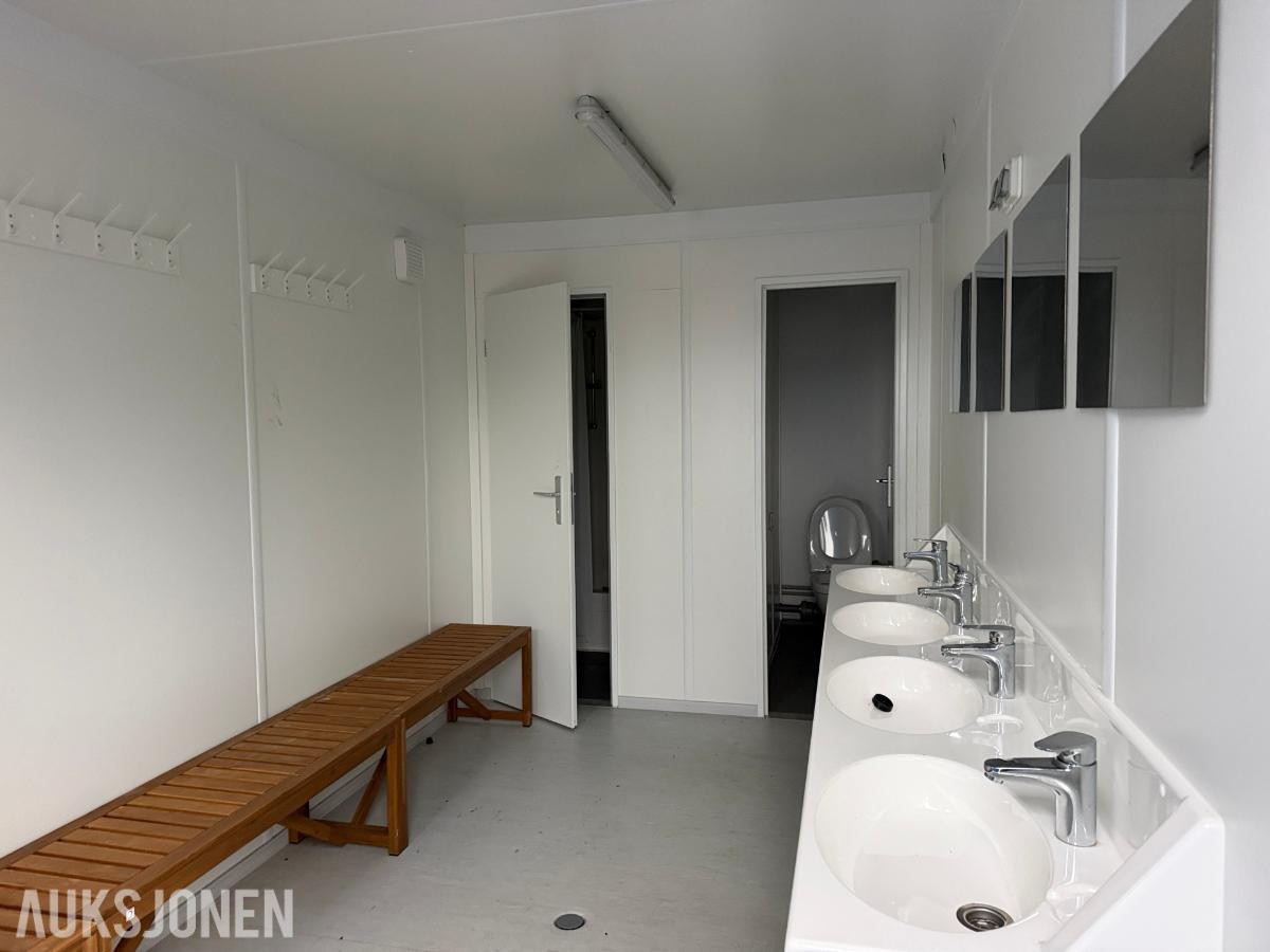 Containex skiftebrakke - Garderobebrakke