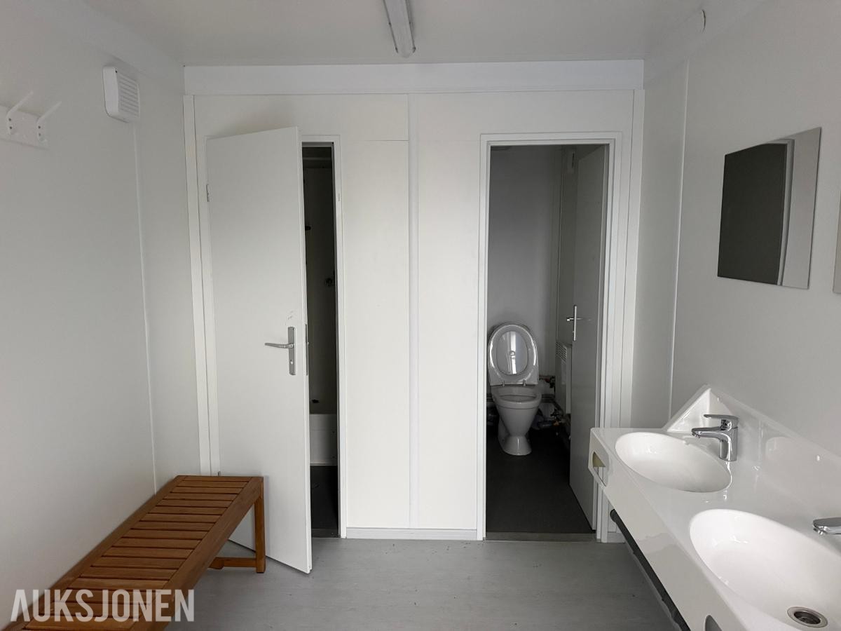 Containex skiftebrakke - Garderobebrakke