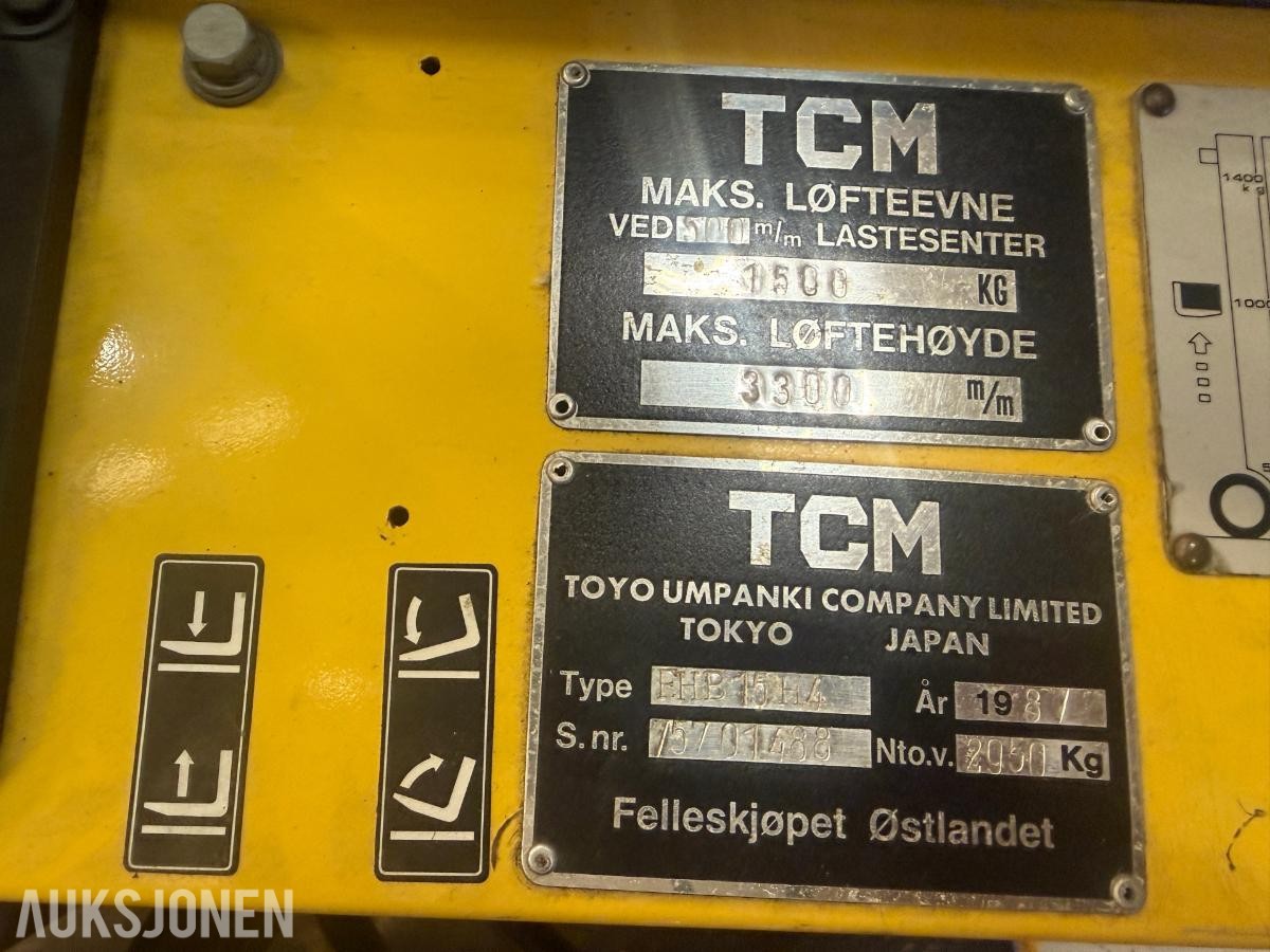 1987 TCM gaffeltruck - rep.objekt