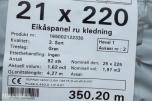 21 x 220  Gran Eikåspanel ru kledning ca 350 LM