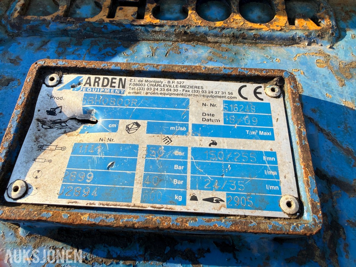 Arden BBH0500R Betongknuser, S70 feste
