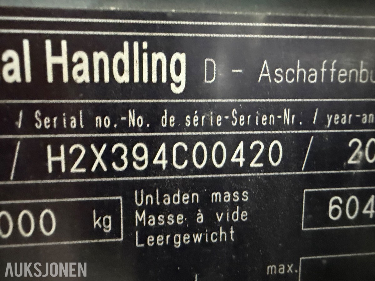2012 mod. Linde H40D. Motvektstruck. Rep objekt