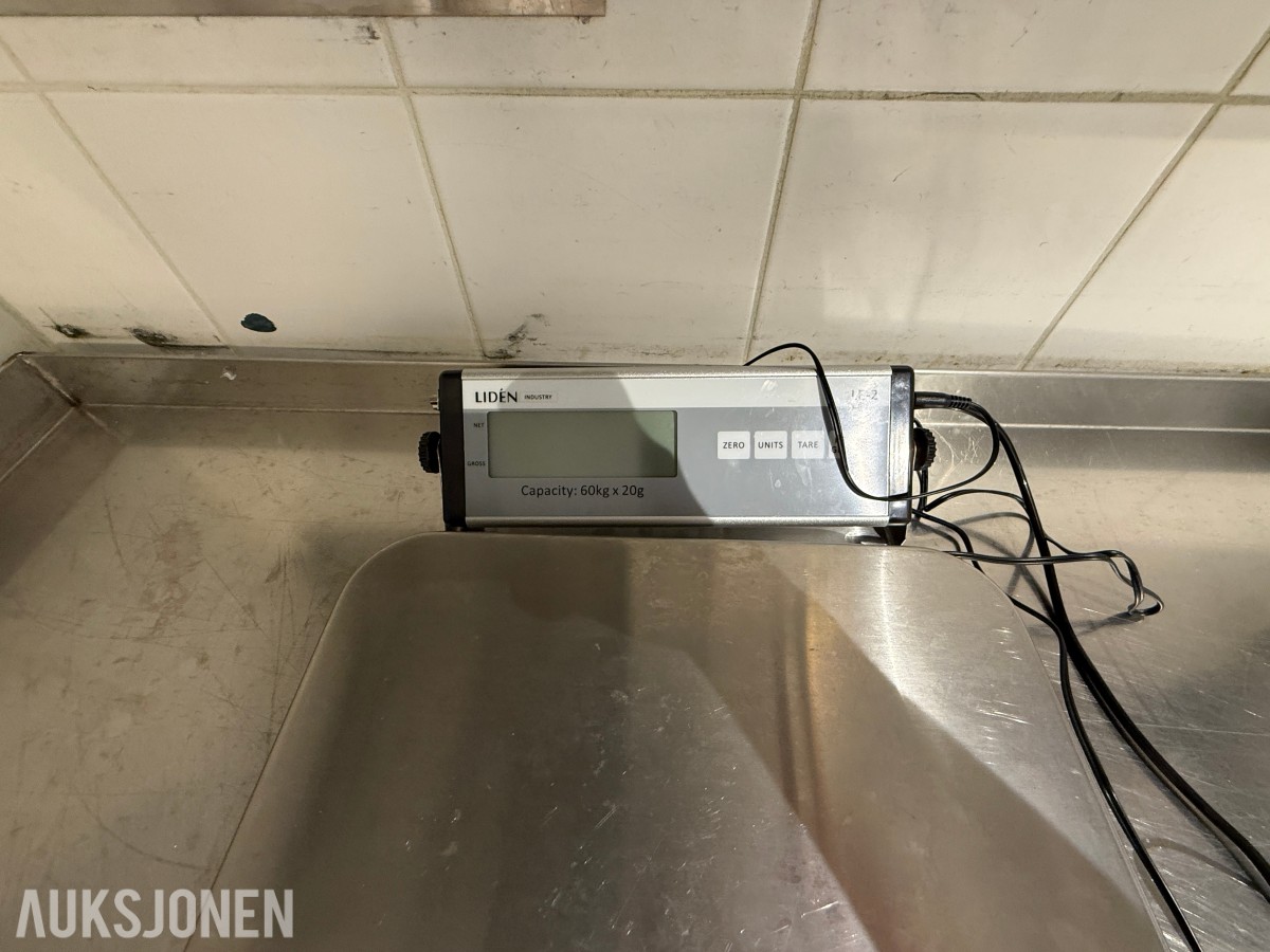 Lidén LE2-60 – Elektronisk industrivekt / benkvekt – Kapasitet 60 kg