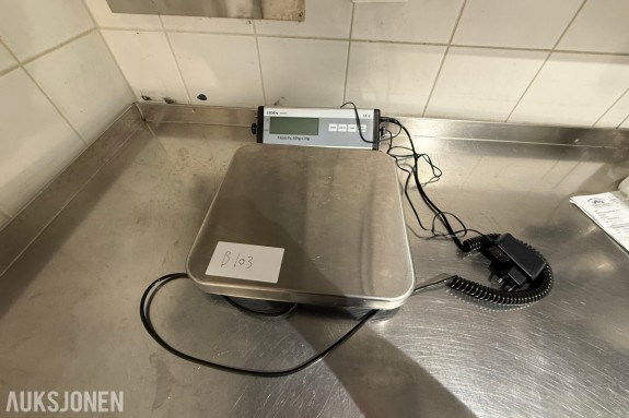 Lidén LE2-60 – Elektronisk industrivekt / benkvekt – Kapasitet 60 kg 