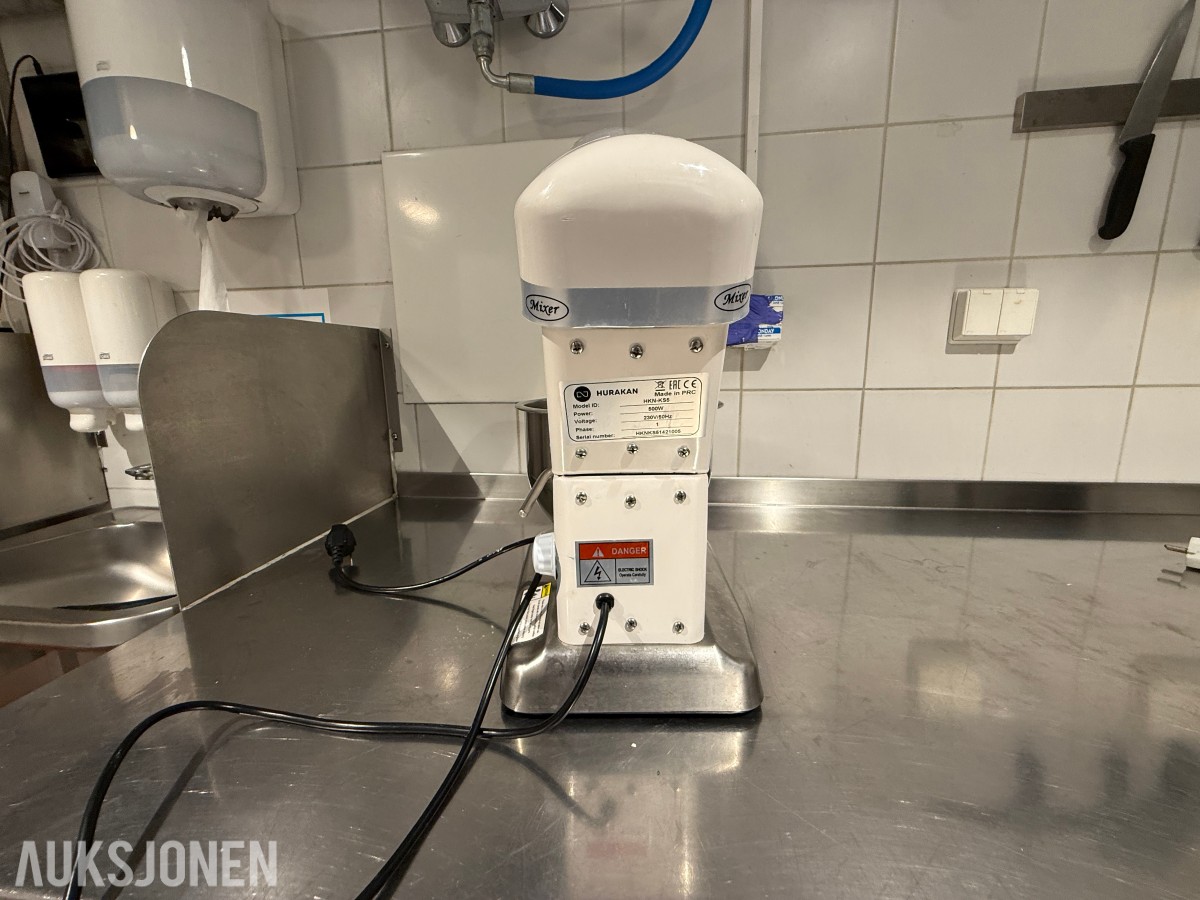 Hurakan HKN-KS5 kjøkkenmaskin / planetmikser – 500 W – Med rustfri bolle 