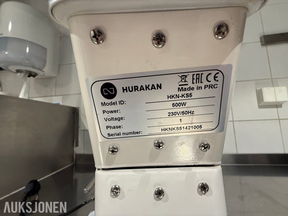 Hurakan HKN-KS5 kjøkkenmaskin / planetmikser – 500 W – Med rustfri bolle 