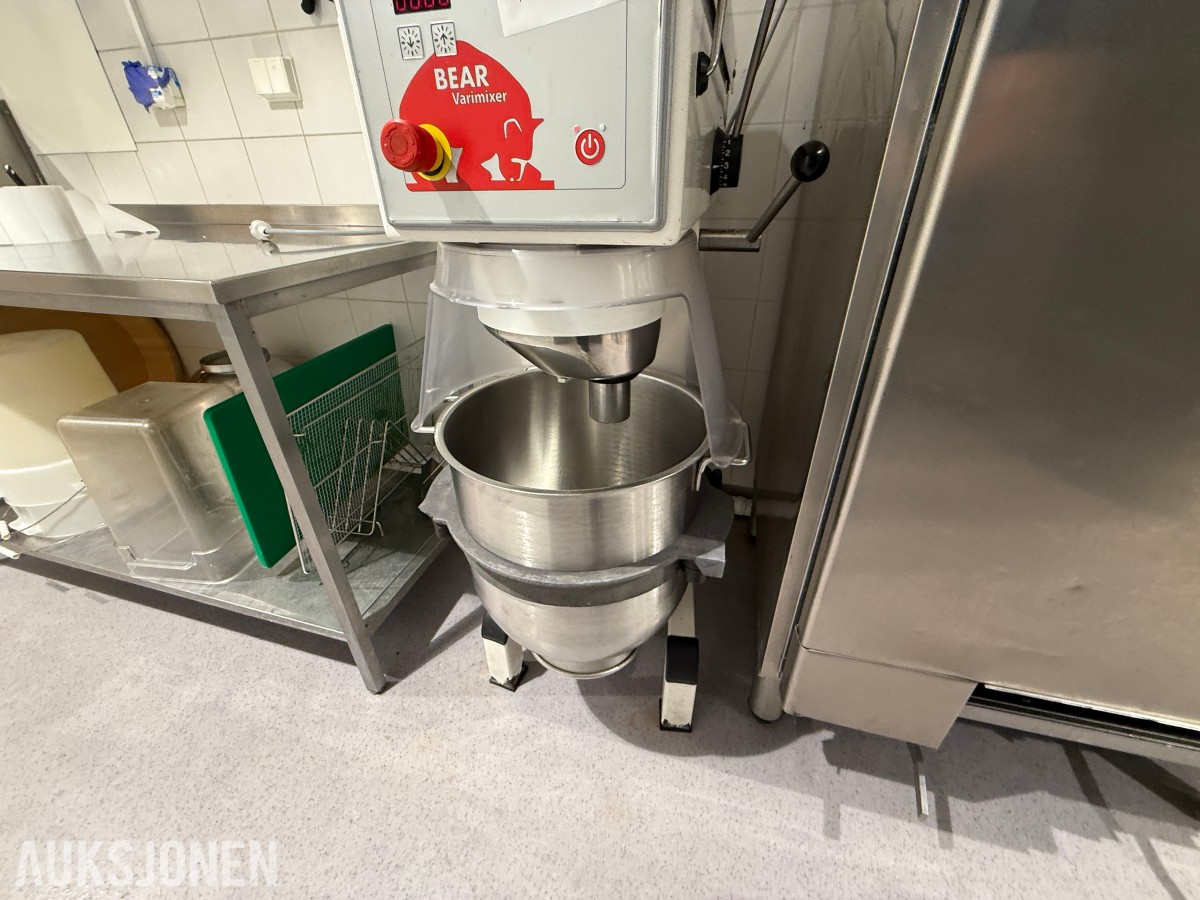 Bear Varimixer AR40/VL1 – 40 liters industrimikser / planetmikser – 2017-modell 