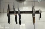 5 stk. kjøkkenkniver med magnetisk knivlist – B112 