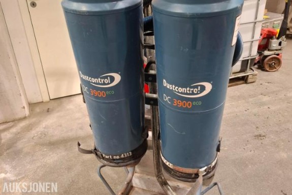 2016 Andre Dust control DC3900C TWIN STØVSUGER FINSTØV TO SYKLONER 2.8KW