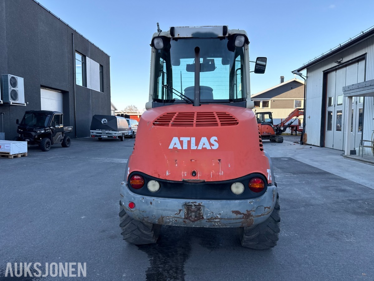 2006 Atlas 75S Hjullaster, SVING PÅ LASTER, skuffer, pallegafler