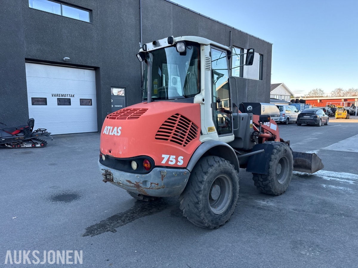 2006 Atlas 75S Hjullaster, SVING PÅ LASTER, skuffer, pallegafler