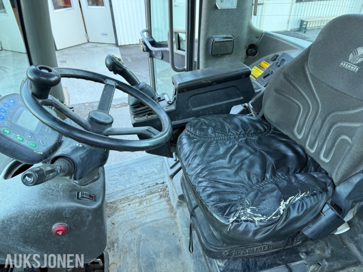 2006 Atlas 75S Hjullaster, SVING PÅ LASTER, skuffer, pallegafler