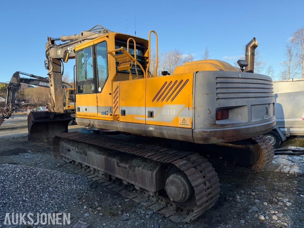 1998 Volvo EC280 Beltegraver, 9 129 t