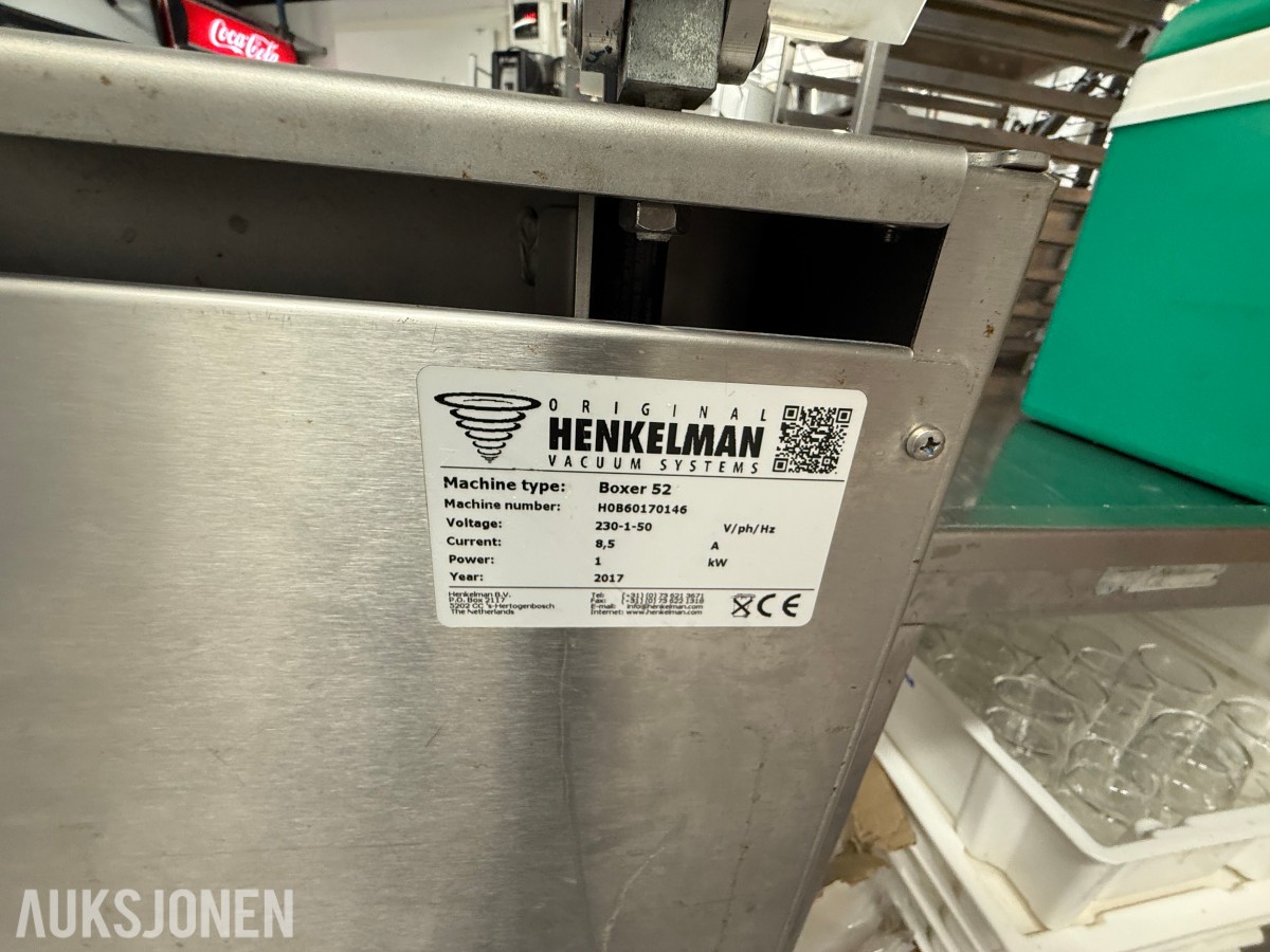 Henkelman Boxer 52 – Profesjonell vakuumpakkemaskin – 2017-modell 