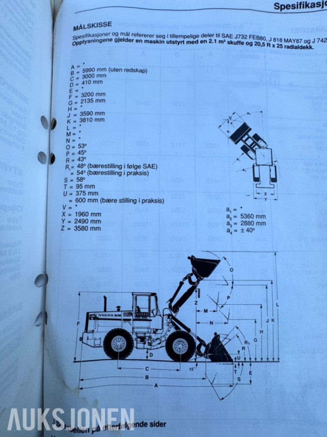 1992 Volvo L90B Hjullaster - 15.000 kg 
