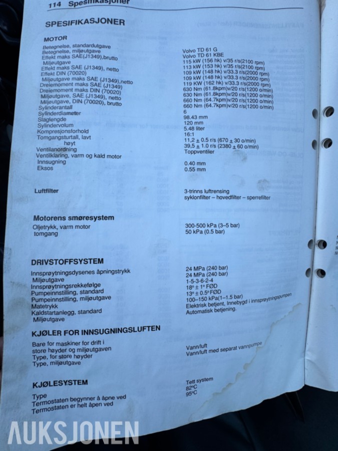 1992 Volvo L90B Hjullaster - 15.000 kg 