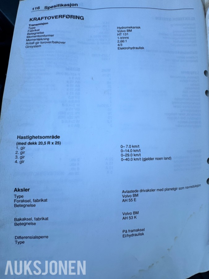 1992 Volvo L90B Hjullaster - 15.000 kg 