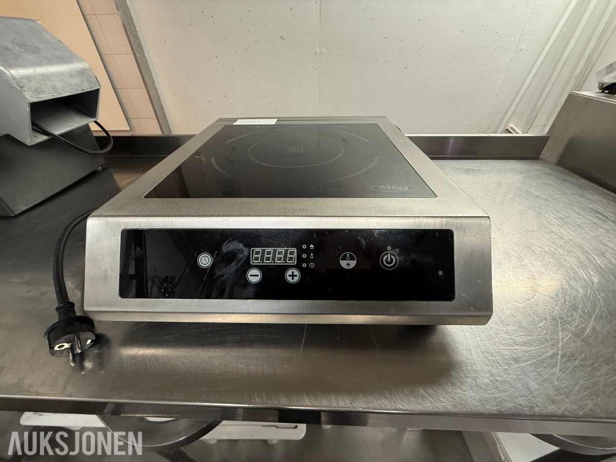 Maxima induksjonsplate 3500W – Profesjonell induksjonstopp – 40 cm