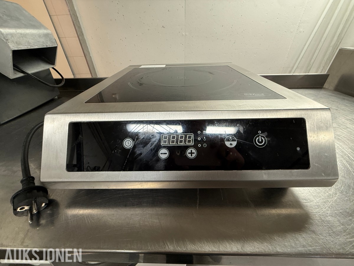 Maxima induksjonsplate 3500W – Profesjonell induksjonstopp – 40 cm