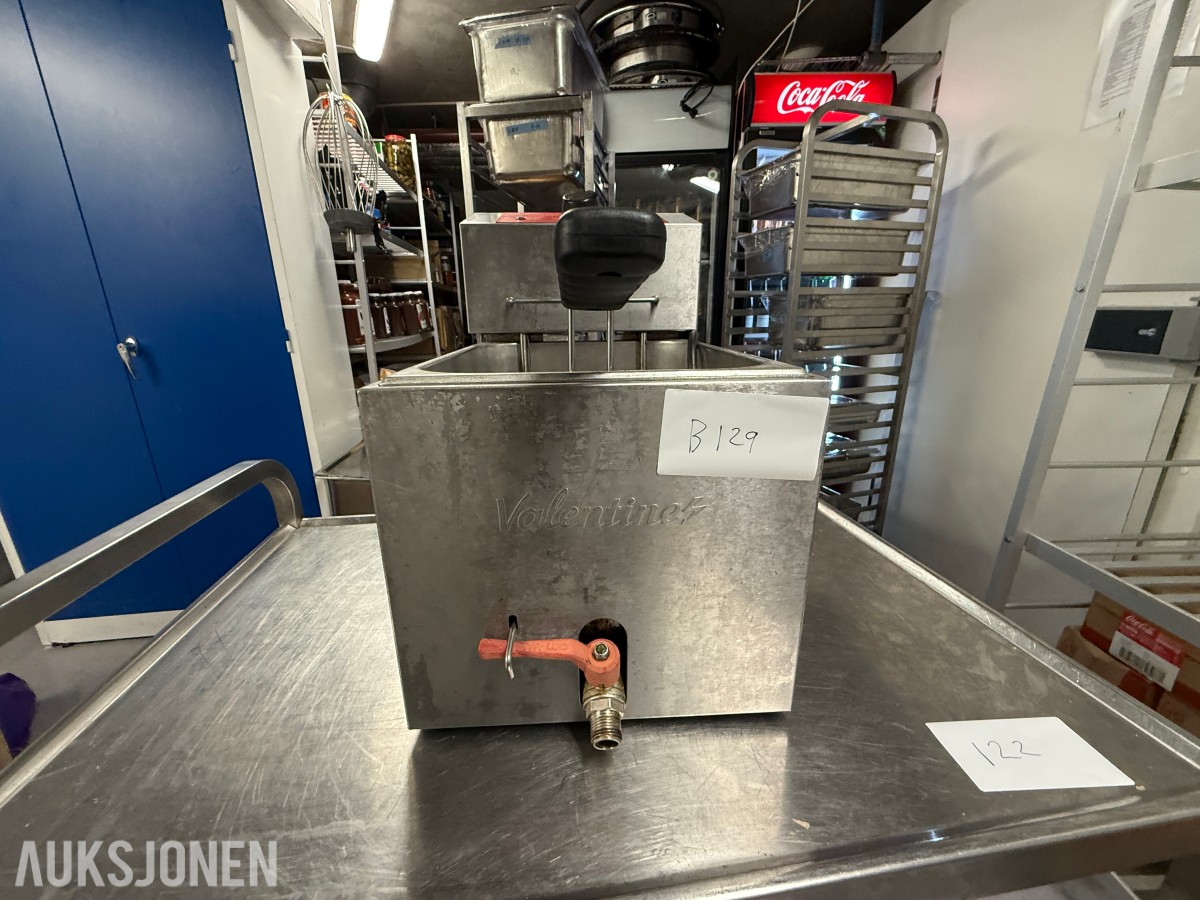 Valentine TF7 – Profesjonell frityrkoker i rustfritt stål – 3,6 kW