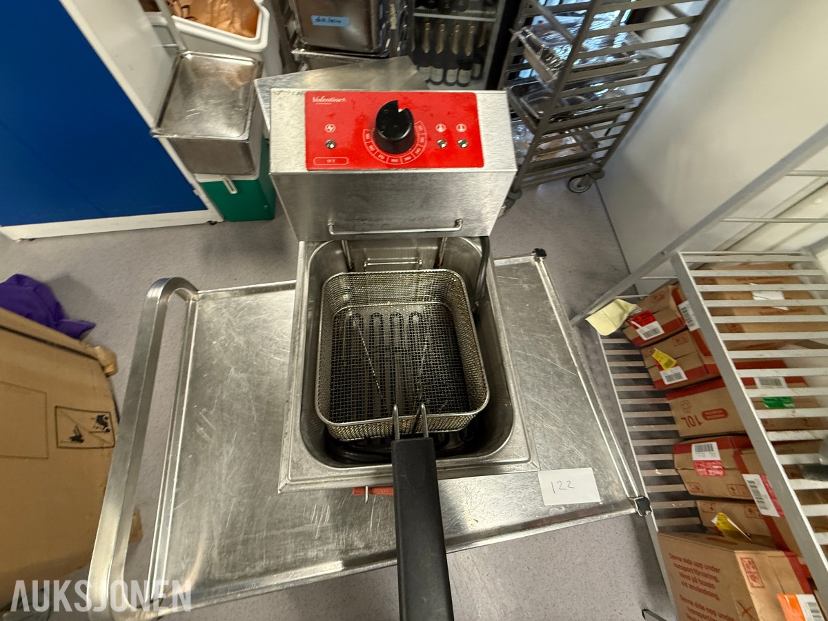 Valentine TF7 – Profesjonell frityrkoker i rustfritt stål – 3,6 kW