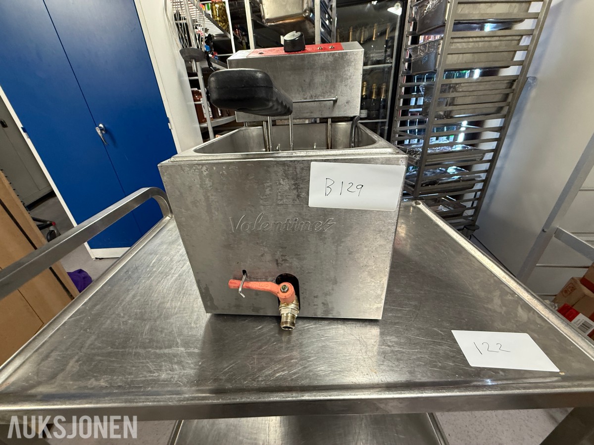 Valentine TF7 – Profesjonell frityrkoker i rustfritt stål – 3,6 kW