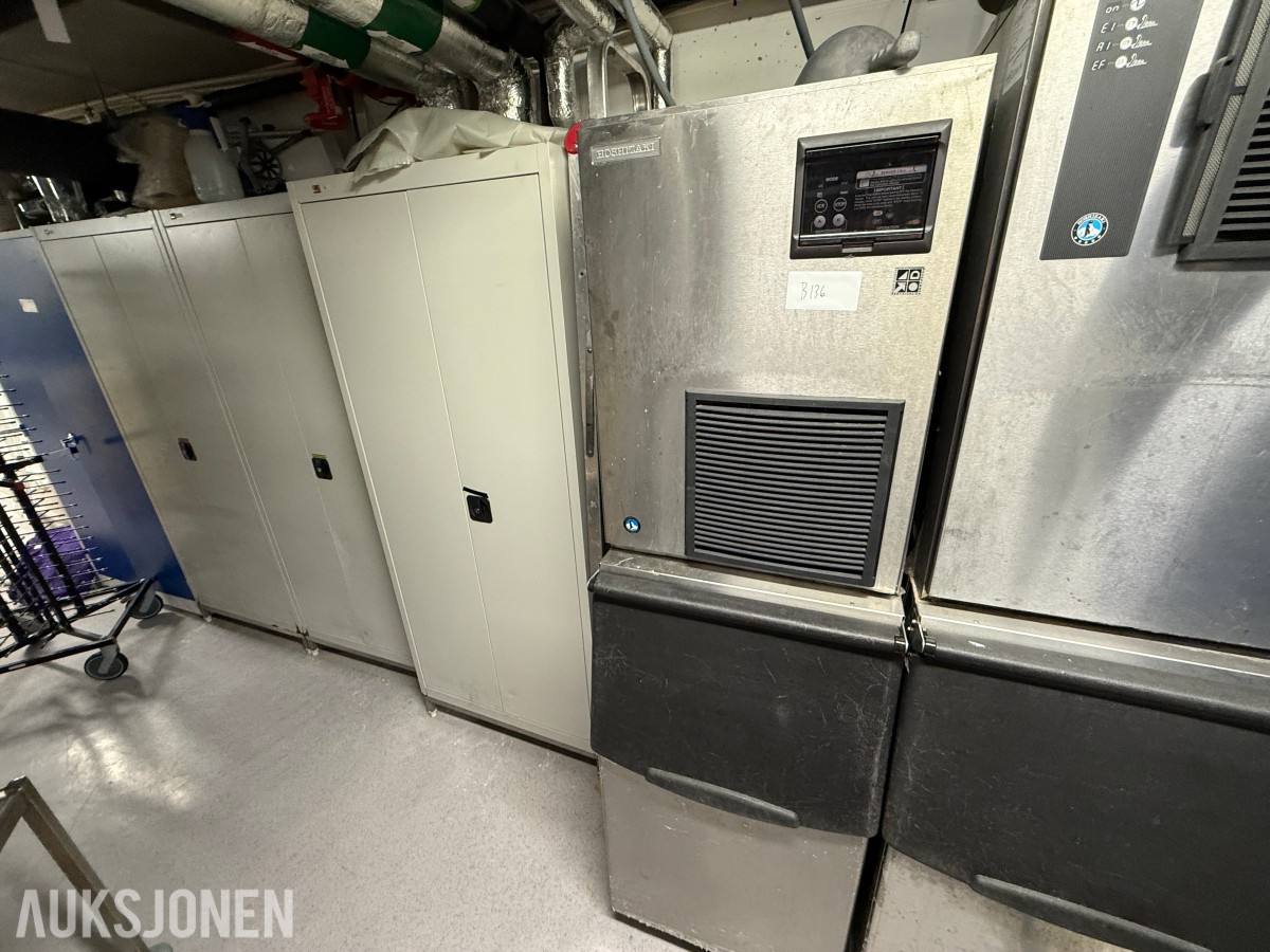 Hoshizaki IM-300AKE-SB industriell isbitmaskin med isbeholder