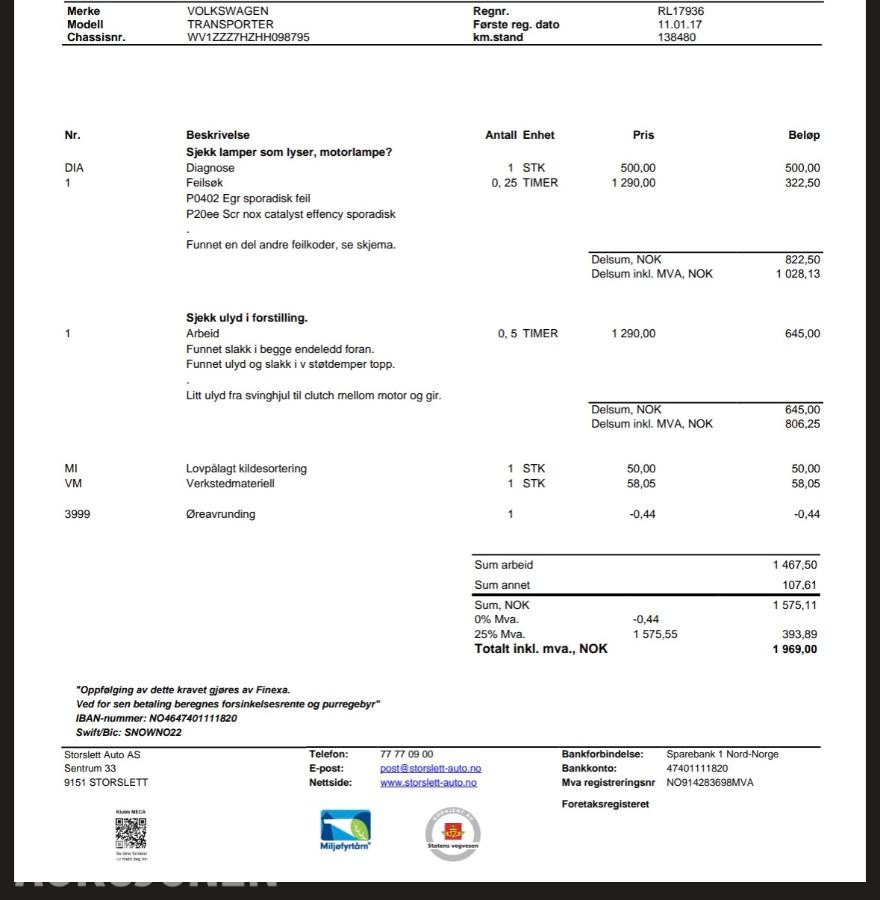 2017 Volkswagen Transporter, 2,0 TDI 150hk Kort 4Motion, 144890km