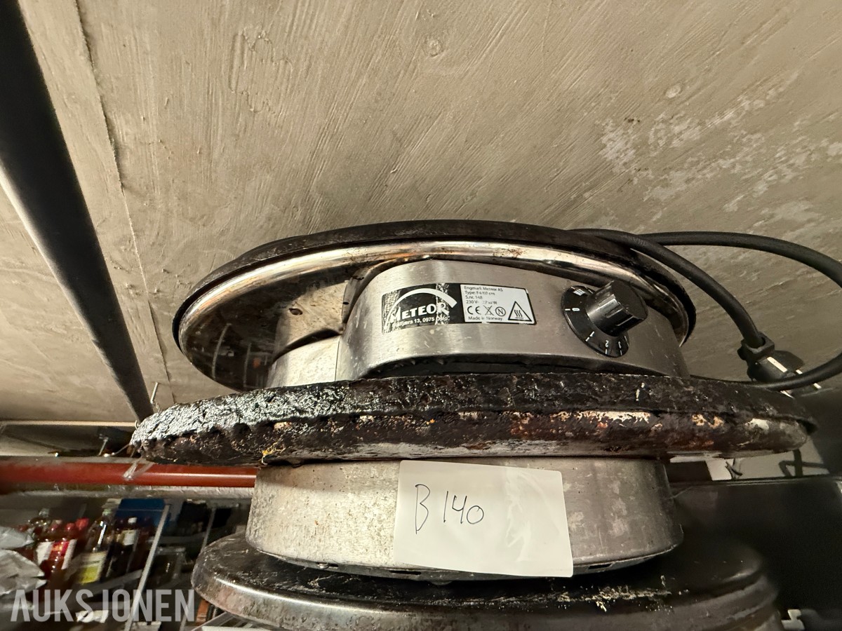 Metos elektrisk takke / stekeplate – 230V – med ekstra stekeplater 