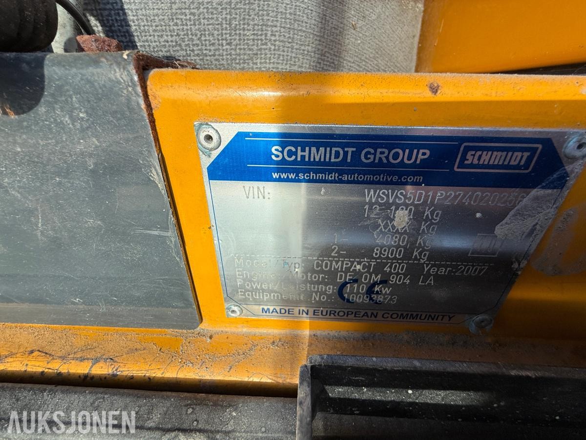 2007 Schmidt Cleango compact 400 Feiemaskin - 24647KM