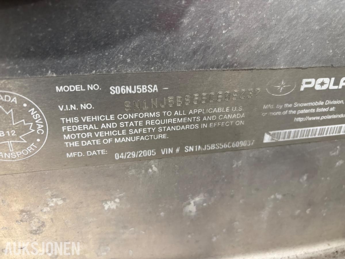 2006 Polaris TRAIL RMK 550