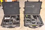 2 stk. Dragon T12/MK2 portable søkelys med transportkasser