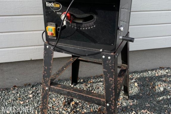 BlackLine  S250 bordsag  med stativ og beskyttelsesutstyr