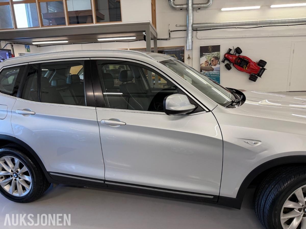 2012 BMW X3, xDrive20d 184Hk/Service/06.28/H-feste/Delskinn/AUX, 206078km
