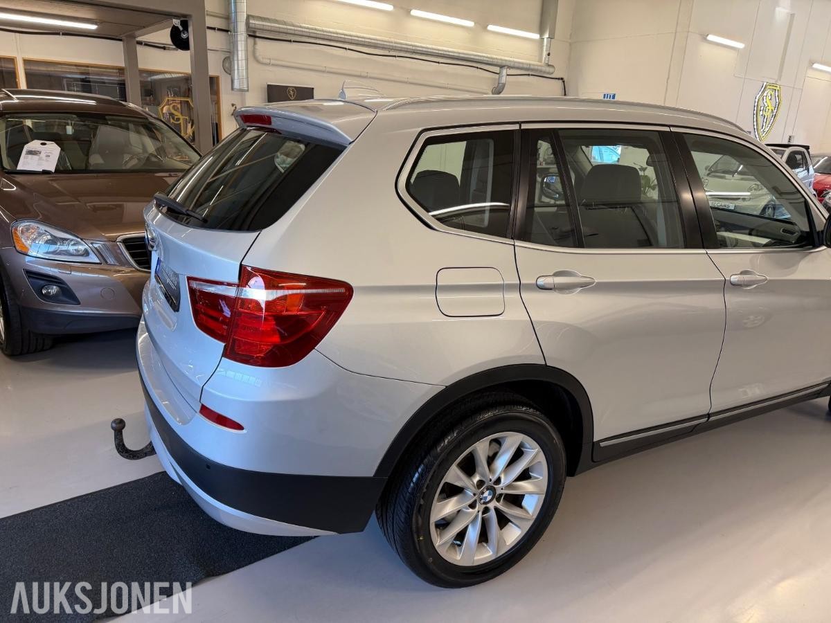2012 BMW X3, xDrive20d 184Hk/Service/06.28/H-feste/Delskinn/AUX, 206078km