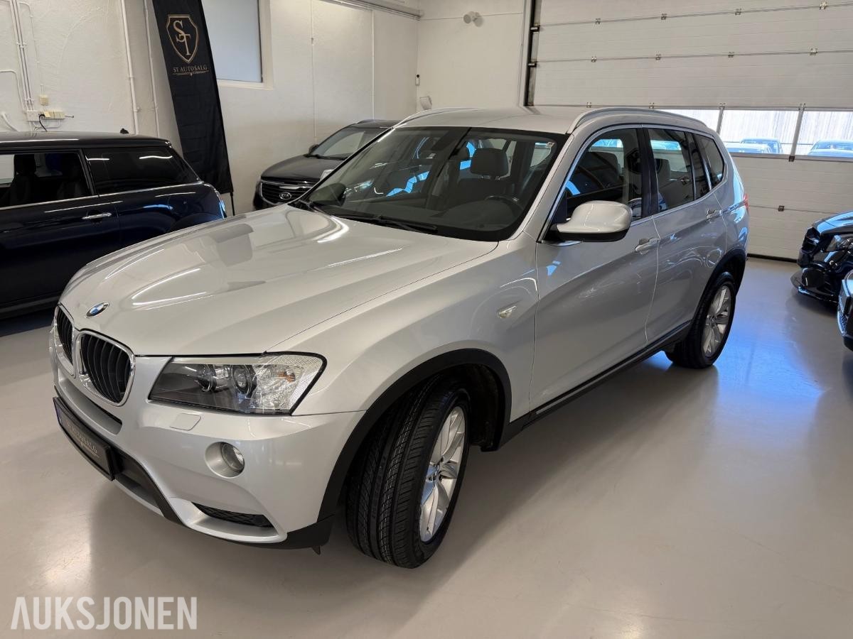 2012 BMW X3, xDrive20d 184Hk/Service/06.28/H-feste/Delskinn/AUX, 206078km