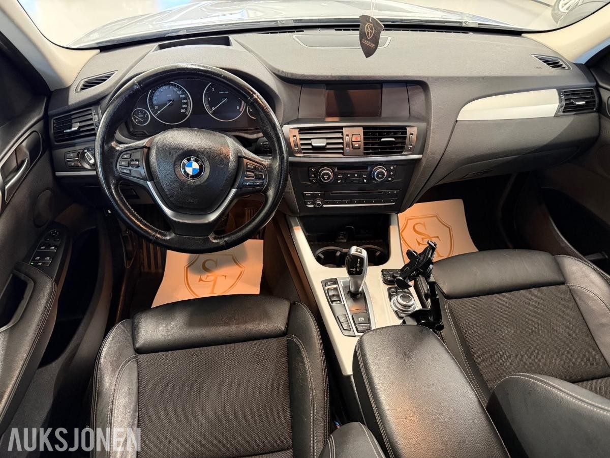 2012 BMW X3, xDrive20d 184Hk/Service/06.28/H-feste/Delskinn/AUX, 206078km