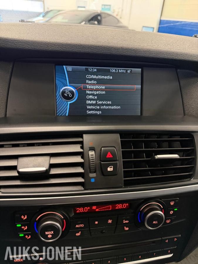 2012 BMW X3, xDrive20d 184Hk/Service/06.28/H-feste/Delskinn/AUX, 206078km
